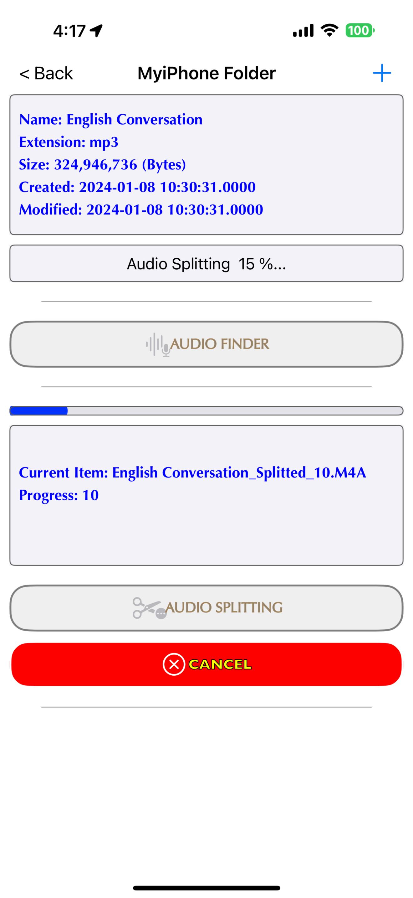 AudioFinder 스크린샷 3