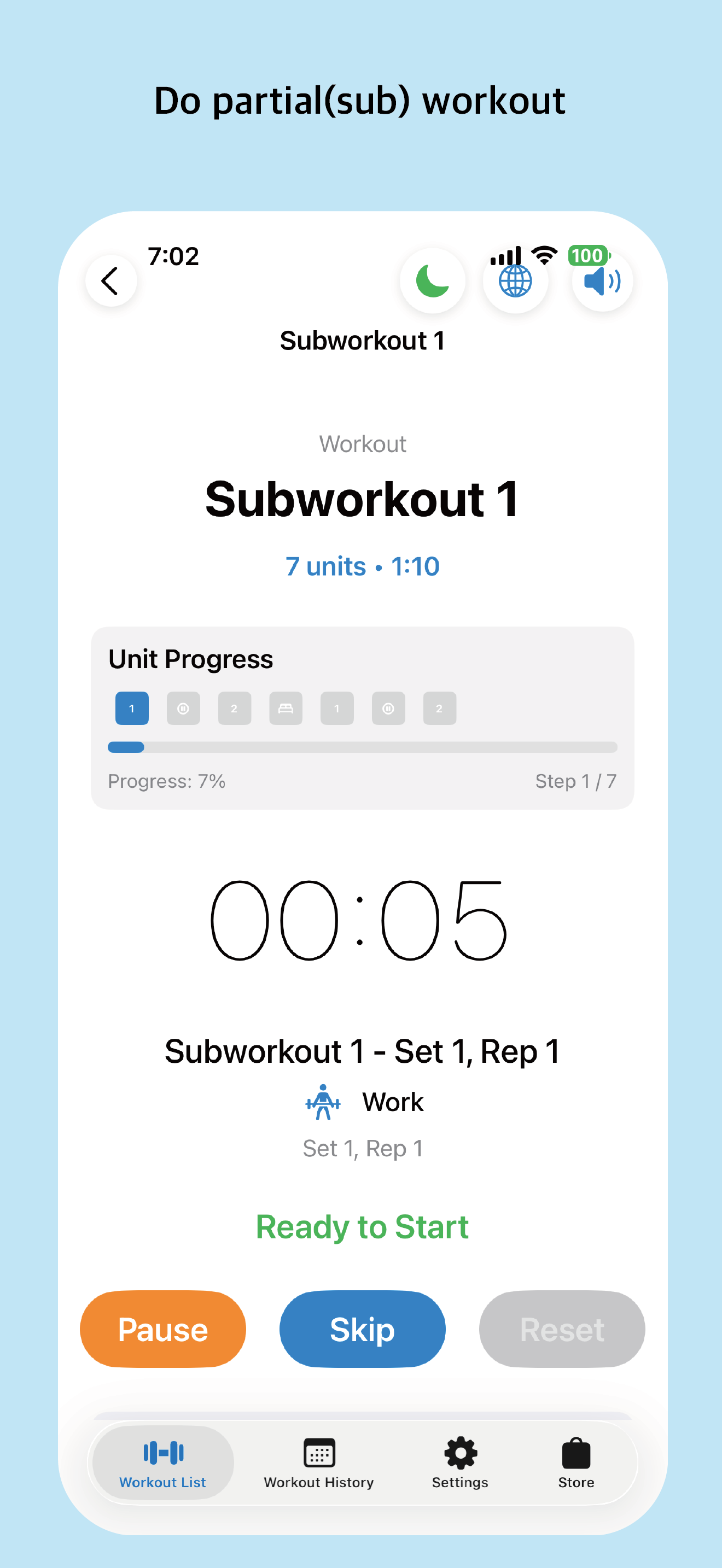 Subworkout Run