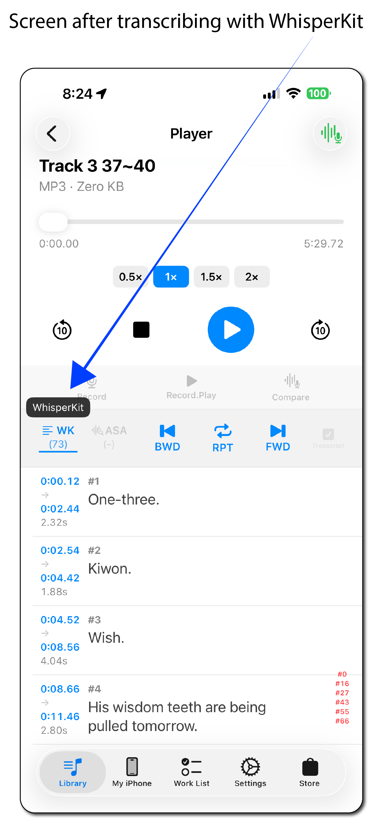 Transcription Result